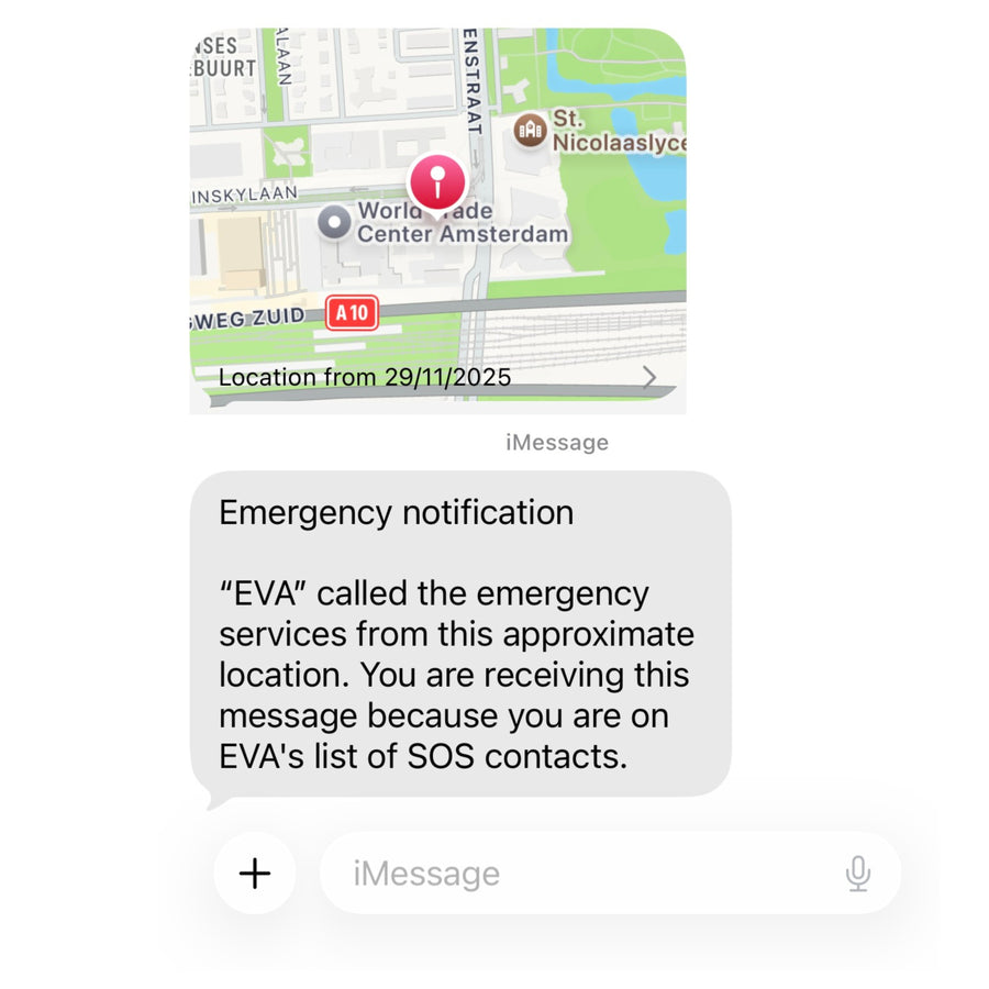 SOS location sharing preview